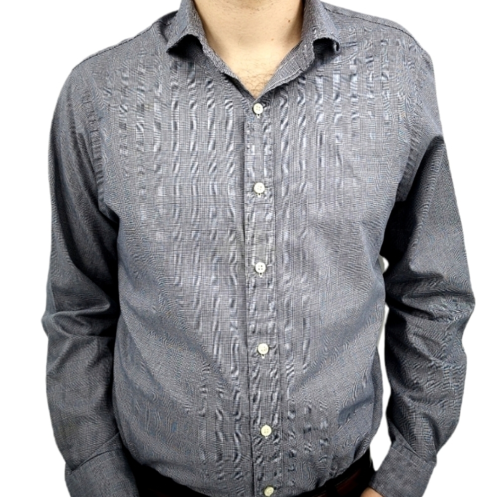 Polo Ralph Lauren Men's L Houndstooth Casual Button Down Long Sleeve Shirt